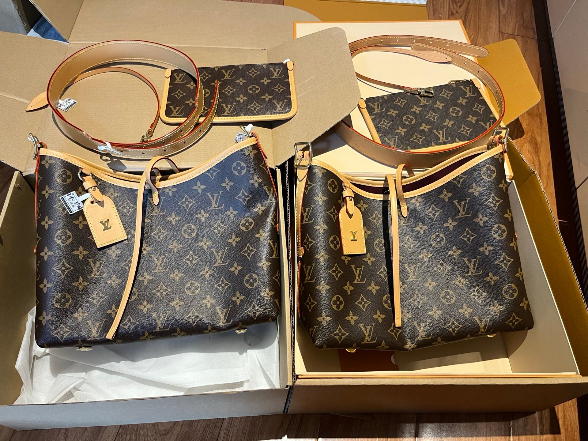 ◾️M46203 正品VS通路正品級貨品，看到這個圖我都激動了，又創造了國內國外的神話Carryall
