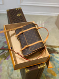M45380老花雙肩包Marelle 中古款vintage中的變形金剛可以手提單肩斜挎雙肩超級實用多功能主要男女都適合。 值得get一隻！郵差包的鼻祖一包三種背法，可以單肩斜挎雙肩男女都適合尺寸：31 x 25 x 6 厘米#15760