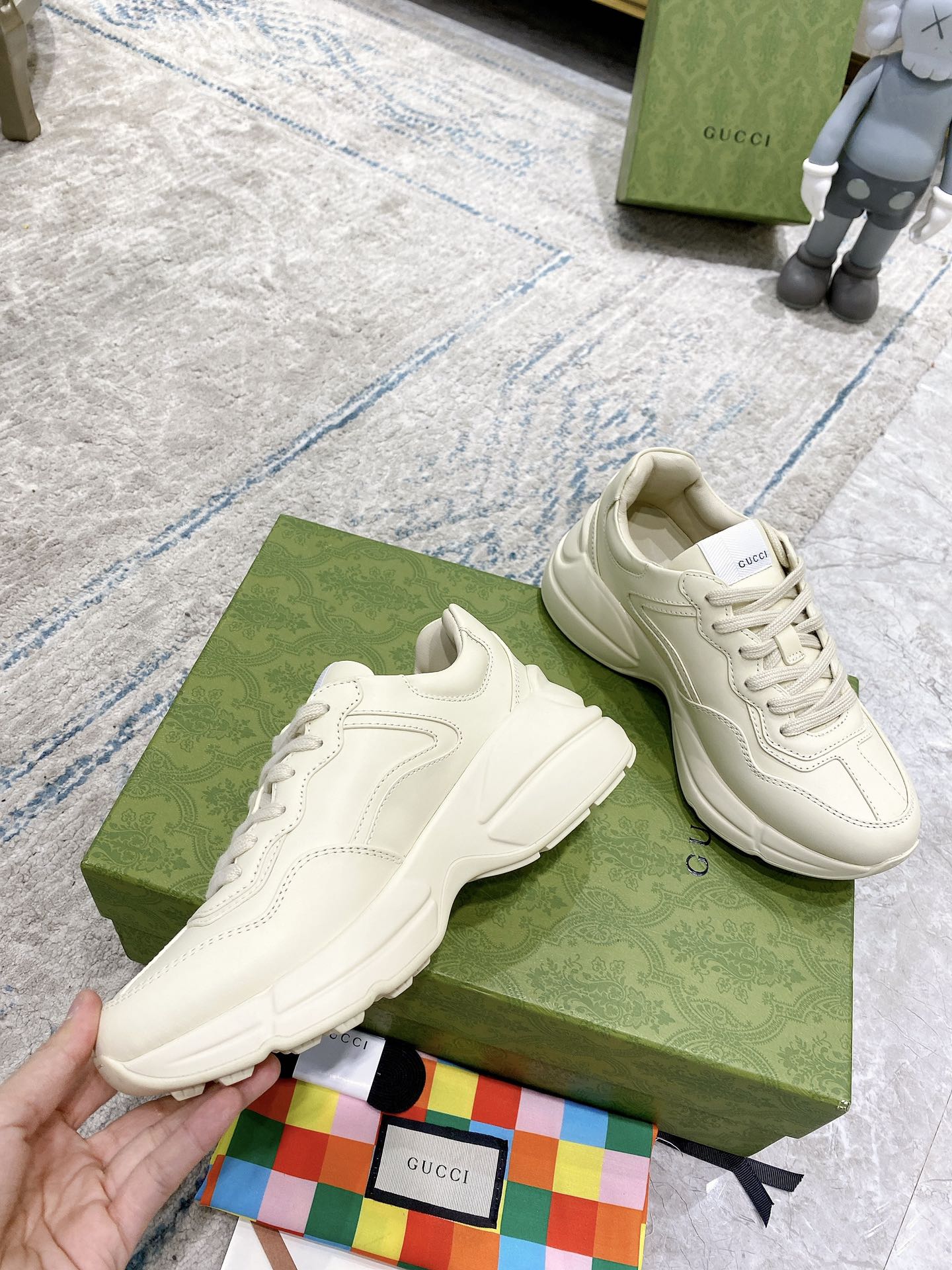 全網最頂級Gucci老爹鞋⚠️爆拆原版⚠️ ⚠️商品商標：Gucci ⚠️正碼碼數：35-44 ⚠️商品等級：頂端貨