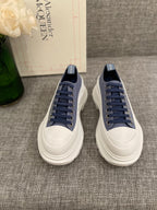【反光高版】 女p🌟 男p🌟 Mcq厚底帆布休閒鞋//小羊裡//tpu橡膠組合size35-39/40不退換