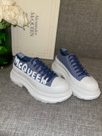 【反光高版】 女p🌟 男p🌟 Mcq厚底帆布休閒鞋//小羊裡//tpu橡膠組合size35-39/40不退換