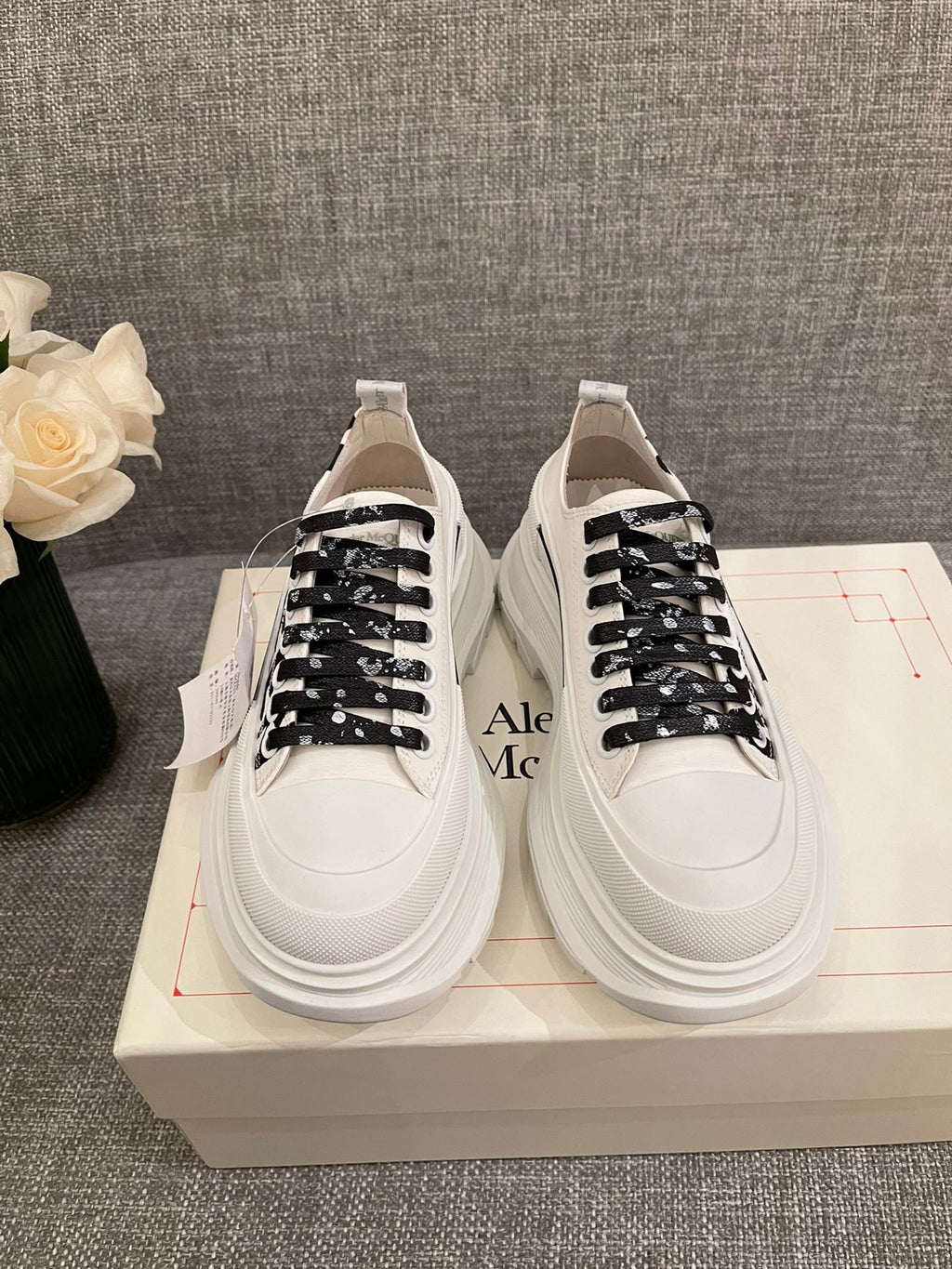 女p🌟男p🌟 Mcq厚底帆布休閒鞋//小羊裡//tpu橡膠組合size35-44/45不退換