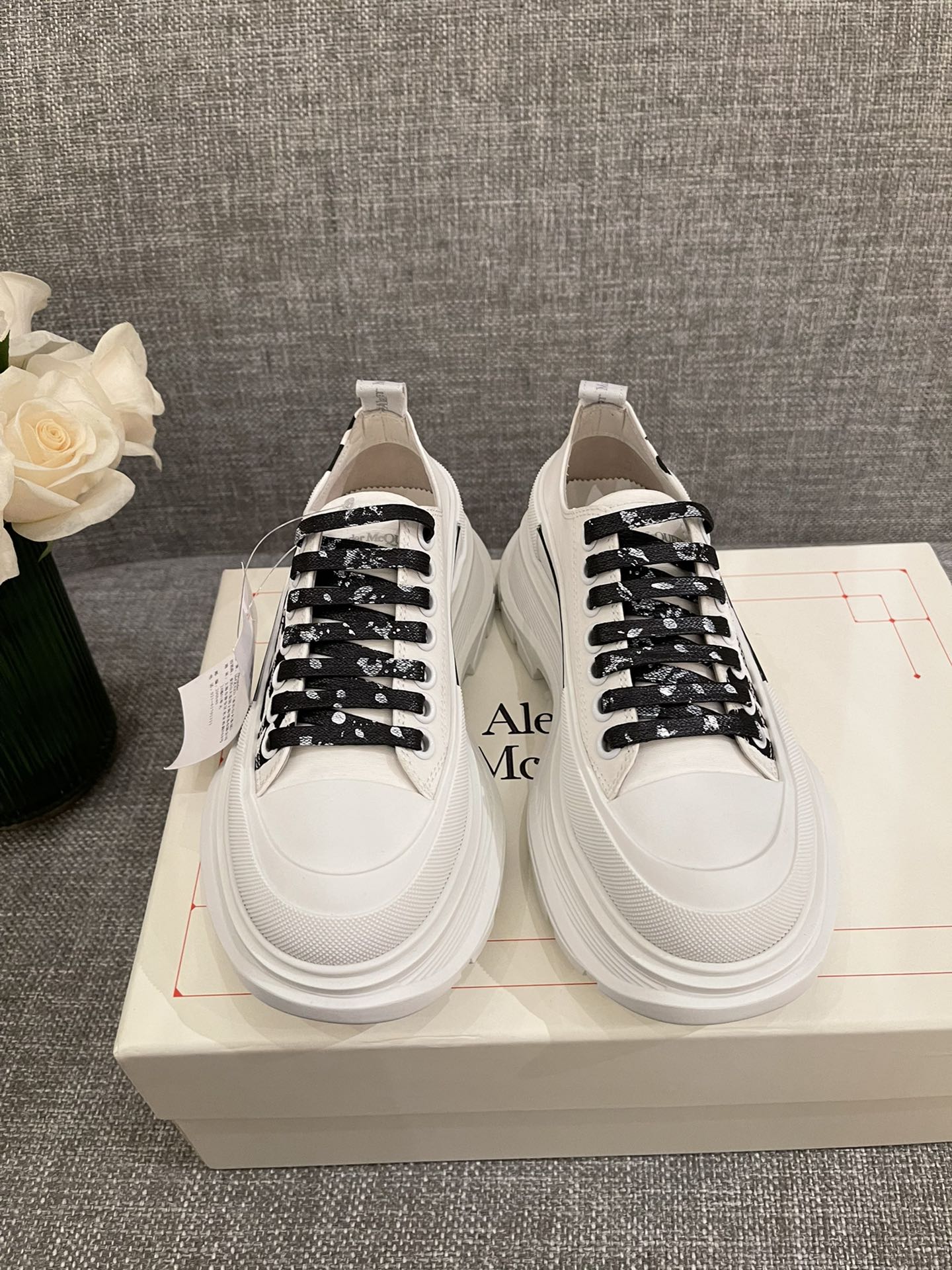 女p🌟男p🌟 Mcq厚底帆布休閒鞋//小羊裡//tpu橡膠組合size35-44/45不退換