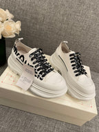 女p🌟男p🌟 Mcq厚底帆布休閒鞋//小羊裡//tpu橡膠組合size35-44/45不退換