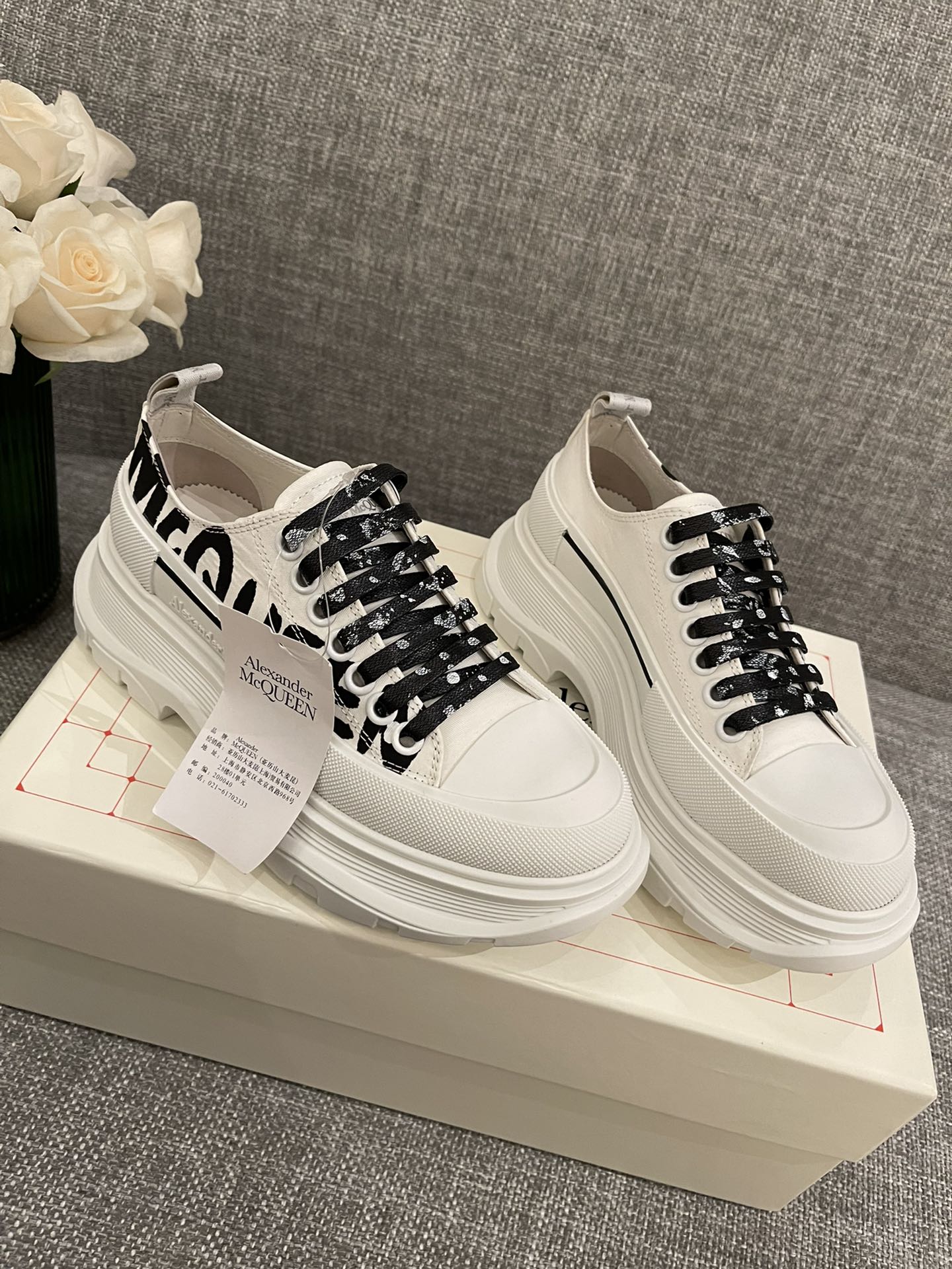 女p🌟男p🌟 Mcq厚底帆布休閒鞋//小羊裡//tpu橡膠組合size35-44/45不退換