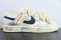 DSSF90649358 Nike Dunk Low"WhiteSail' 熱浪製造氧化做舊麻繩綁帶浸染沙漠低筒板鞋女款米白色尺碼：35.5-47.5 貨號：DD1503-121