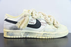 DSSF90649358 Nike Dunk Low"WhiteSail' 熱浪製造氧化做舊麻繩綁帶浸染沙漠低筒板鞋女款米白色尺碼：35.5-47.5 貨號：DD1503-121