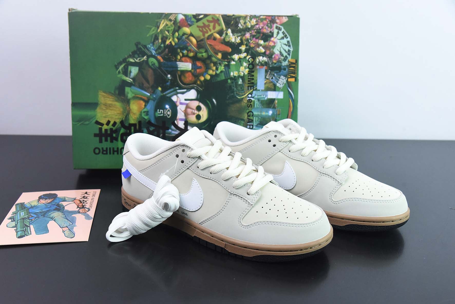MNH35266941 NIKE SB Dunk Low 運動休閒低筒板鞋大友克洋麂皮米黃貨號：DD5896-020 尺寸：36-45