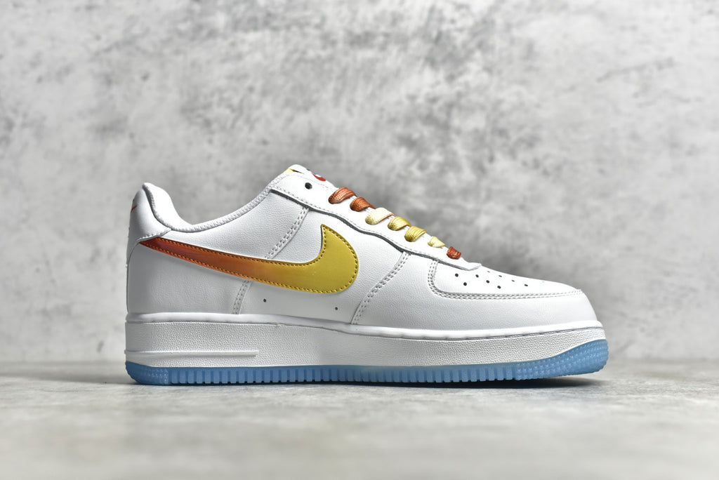 # 公司等級NK Air Force 1 Low '07 白紅黃漸變低幫空軍一號休閒板鞋原廠鞋盒訂製皮料原楦原紙板水晶大底純正版型高清潔度內置全掌氣墊貨號：NJ5696-789 Size：36 36.5 37.5 4584. 43 44 44.5 45