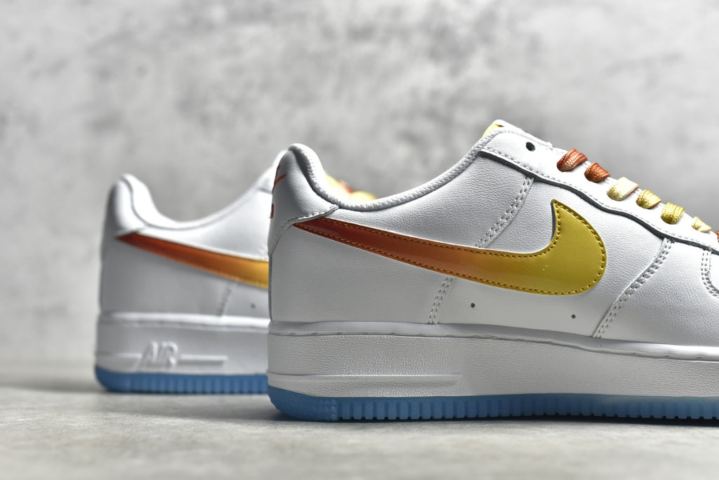 # 公司等級NK Air Force 1 Low '07 白紅黃漸變低幫空軍一號休閒板鞋原廠鞋盒訂製皮料原楦原紙板水晶大底純正版型高清潔度內置全掌氣墊貨號：NJ5696-789 Size：36 36.5 37.5 4584. 43 44 44.5 45