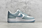# 公司等級NK Air Force 1 Low '07 白藍色腰果花配色空軍一號低筒休閒板鞋原廠訂製皮料訂製腰果花鞋盒原楦原紙板純正版型正品NFC感應晶片高清潔度內建全掌氣墊貨號：XM9612-092 Size：36 36.5 38385 383. 42 42.5 43 44 44.5 45