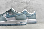 # 公司等級NK Air Force 1 Low '07 白藍色腰果花配色空軍一號低筒休閒板鞋原廠訂製皮料訂製腰果花鞋盒原楦原紙板純正版型正品NFC感應晶片高清潔度內建全掌氣墊貨號：XM9612-092 Size：36 36.5 38385 383. 42 42.5 43 44 44.5 45