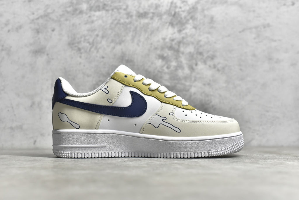 # 公司級NK Air Force 1 空軍一號黃手繪官方同步原廠中底鋼印、拉幫完美官方貨號：315115-113 SIZE：36 36.5 375 36.5 375 36. 42.5 43 44 44.5 45