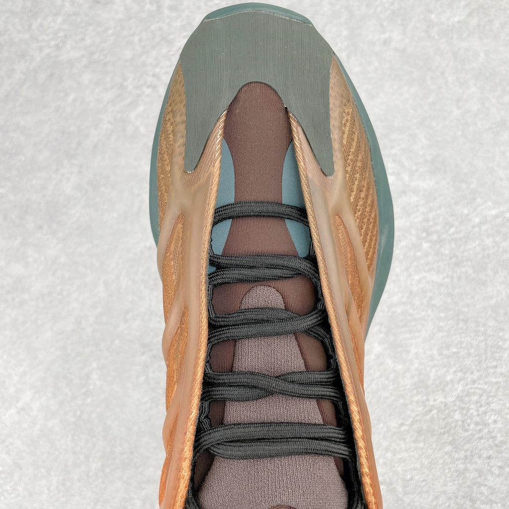 ＃純原Yeezy 700V3 焦糖黃GY4109 開發室提前原鞋購回開發原裝BOUNCE 聚氨酯包裹EVA 發泡材質中底打造正確甲卡織面夜光效果等均最大程度還原公司細節不斷修正尺寸44 44.5 45 46 47 48 編碼：Xby3936070