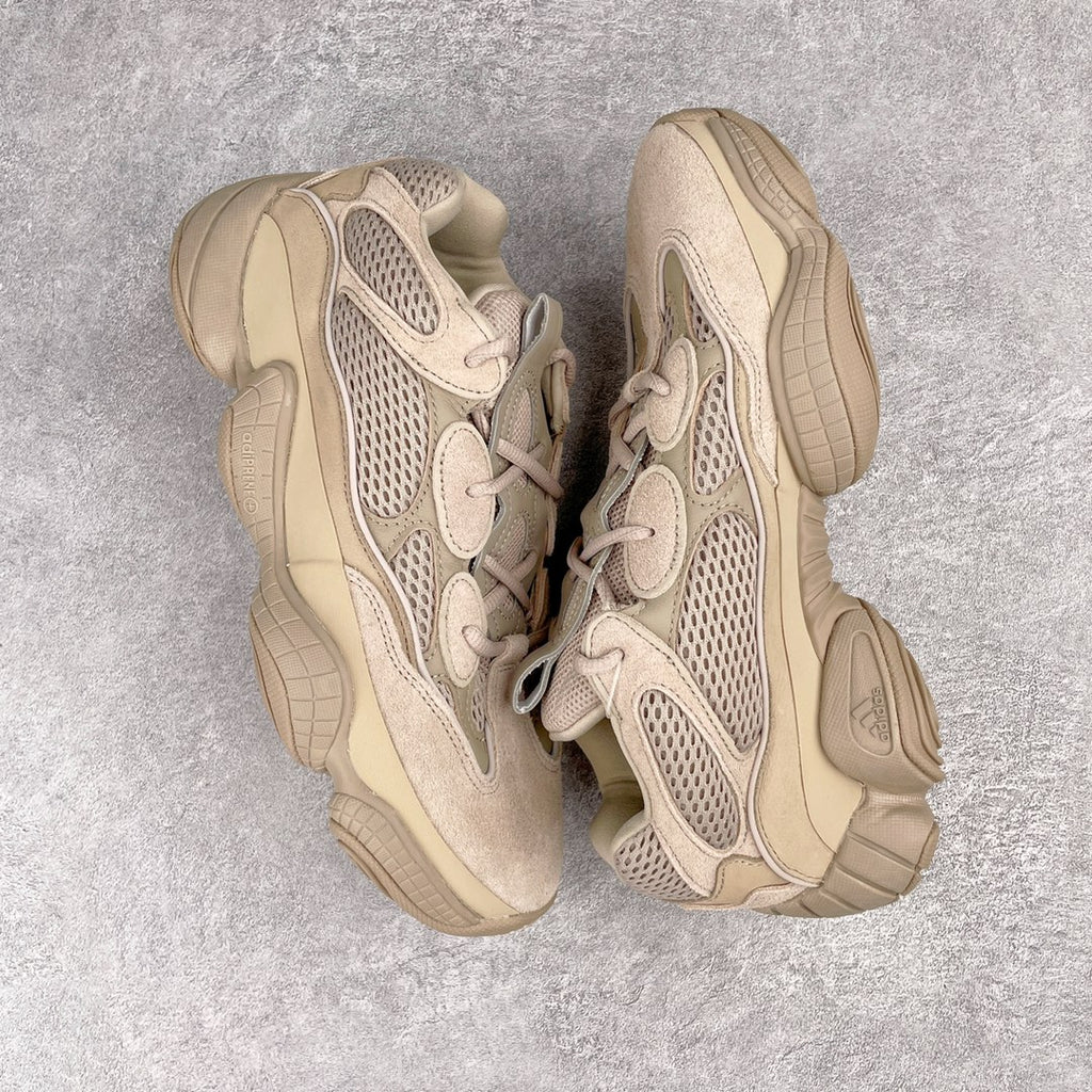 Yeezy 500 Desert Rat "Taupe Light" 灰褐色GX3605 圈內高端賣家首選完美零瑕疵沖正絕不翻車萬邦原廠翻毛、甩紋牛皮內置adiPRENE+減震科技全鞋包括內裡機台針車間距調整與原版一致原底模具"adiadiENE"字型卡外標面效果正確尺寸相測尺寸