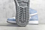 Air Jordan 1 Retro "Hyper Royal" KL薄荷糖/水洗白藍目前市面唯一提前原鞋開發正確鞋面水洗紋路正確鞋頭沖孔正確高頻飛翼LOGO 進口原廠皮料貨號:555088 402