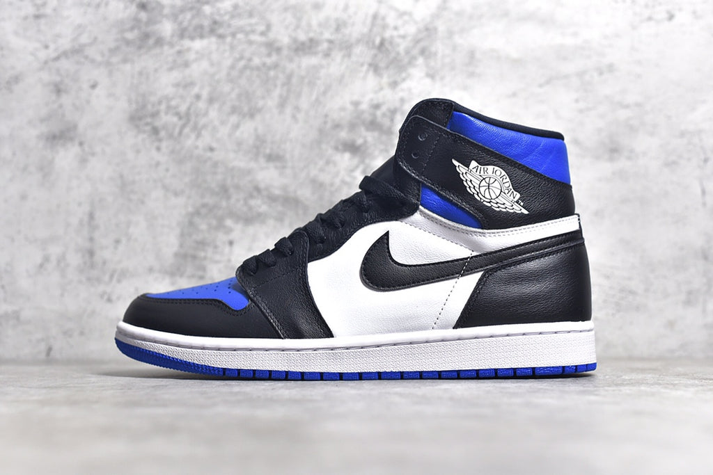 Air Jordan 1 High OG “Game Royal” AJ1黑籃腳趾正確高頻飛翼LOGO 原鞋開發特供皮料正確後跟楦型貨號:555088-041