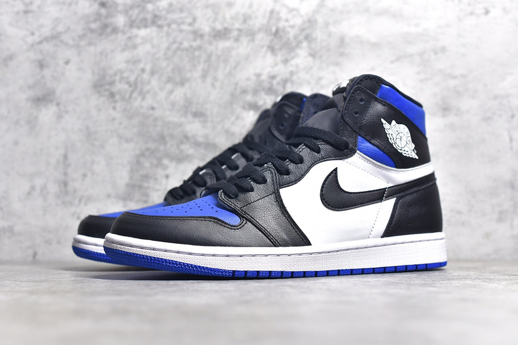 Air Jordan 1 High OG “Game Royal” AJ1黑籃腳趾正確高頻飛翼LOGO 原鞋開發特供皮料正確後跟楦型貨號:555088-041