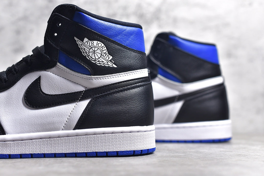 Air Jordan 1 High OG “Game Royal” AJ1黑籃腳趾正確高頻飛翼LOGO 原鞋開發特供皮料正確後跟楦型貨號:555088-041