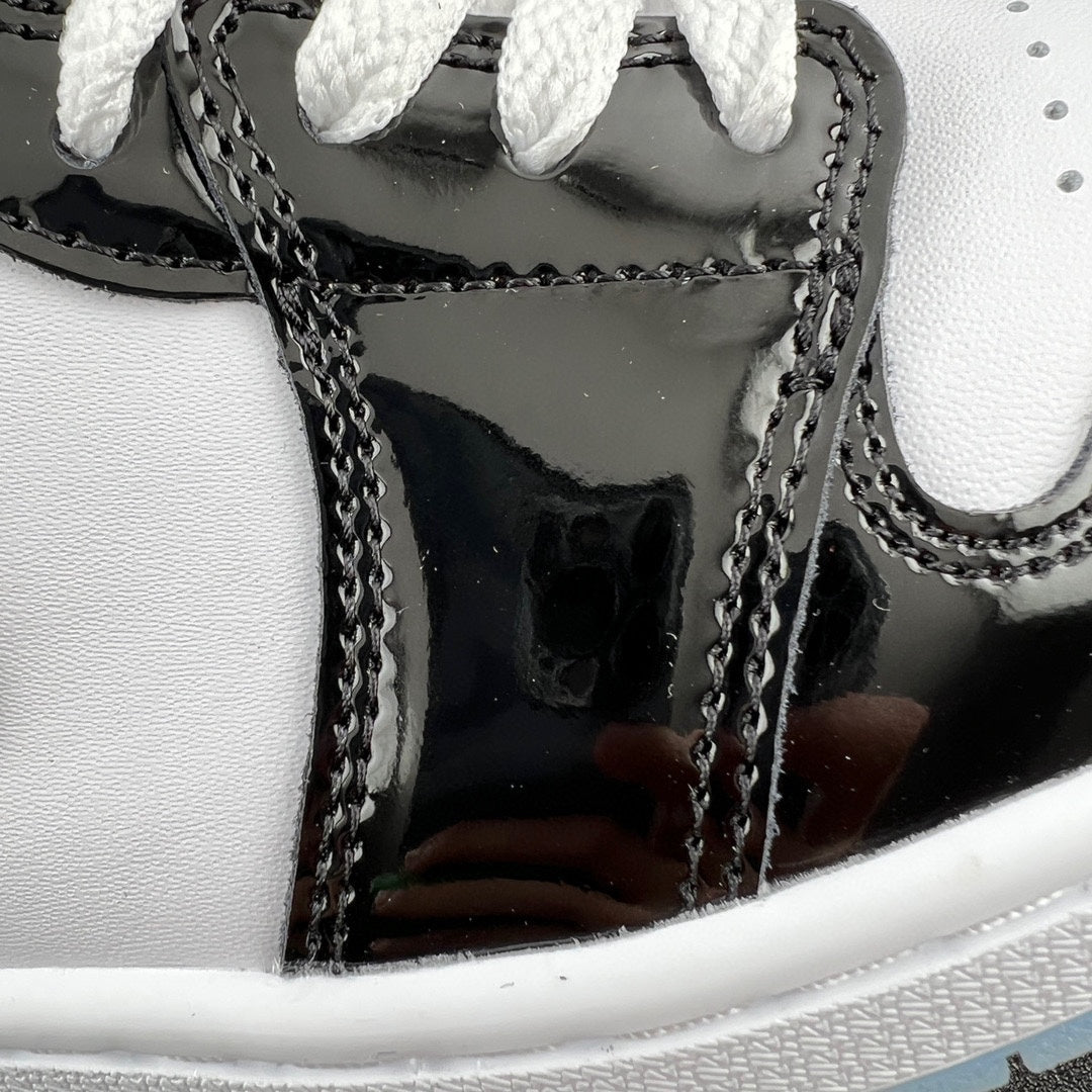 AJ1low白黑漆皮！ 尺寸35.5-45全碼出貨！ 市售最強低筒！天花板品質！ 市面唯一正確版本！全鞋正品原料！ DV1309-100！編碼OAH270！