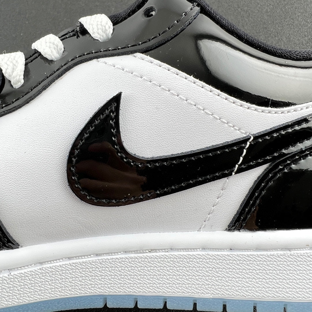 AJ1low白黑漆皮！ 尺寸35.5-45全碼出貨！ 市售最強低筒！天花板品質！ 市面唯一正確版本！全鞋正品原料！ DV1309-100！編碼OAH270！