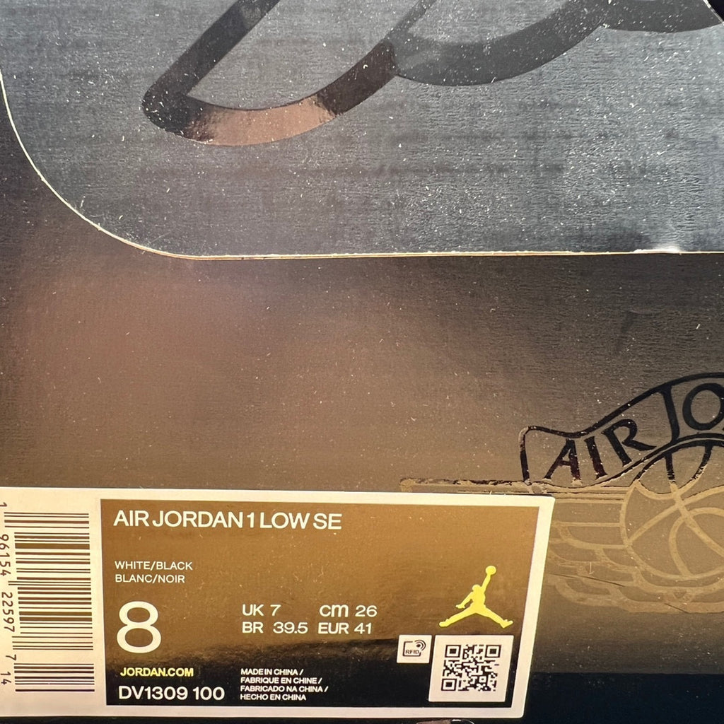 AJ1low白黑漆皮！ 尺寸35.5-45全碼出貨！ 市售最強低筒！天花板品質！ 市面唯一正確版本！全鞋正品原料！ DV1309-100！編碼OAH270！