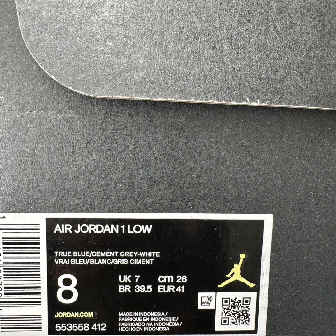 AJ1low白藍！ 尺寸35.5-47全碼出貨！ 市售最強低筒！天花板品質！ 市面唯一正確版本！全鞋正品原料！ 553558-412！編碼OAH270！