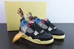 ONJ80291261 純原版Air Jordan 4 x Union LA AJ4 聯名Off Noir 藍騎士貨號：DC9533-001 尺寸：36-47.5