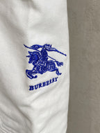 Burberry 巴寶莉男士時尚潮流大褲腳牛仔褲，官方宣傳冊海報穿搭款！