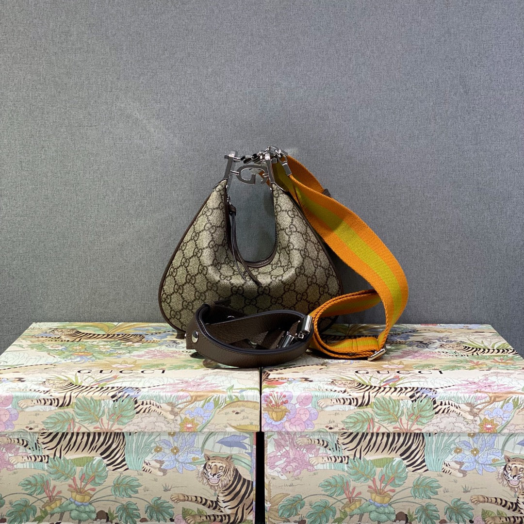 ▪大貨實拍𝗚𝘂𝗰𝗰𝗶 𝗔𝘁𝘁𝗮𝗰𝗵𝗲新品系列型號：699409 尺寸：23*22*5cm#15856