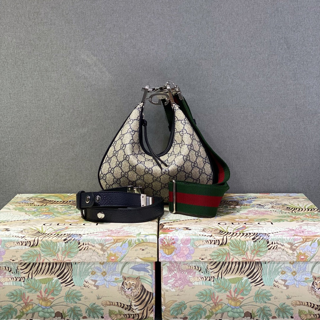 ▪大貨實拍𝗚𝘂𝗰𝗰𝗶 𝗔𝘁𝘁𝗮𝗰𝗵𝗲新品系列型號：699409 尺寸：23*22*5cm#16096