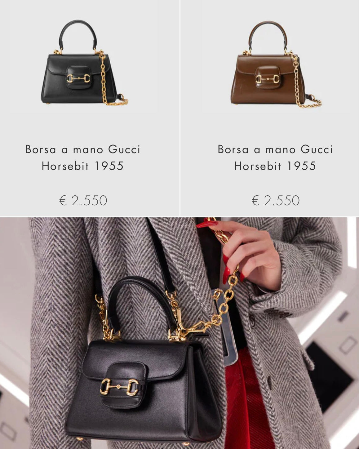 𝗚𝘂𝗰𝗰𝗶 𝗛𝗼𝗿𝘀𝗲𝗯𝗶𝘁 𝟭𝟵𝟱𝟱全皮系列型號：703848 尺寸：22161609