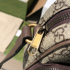（05880898）尺寸:12×16×7cm Gucci通路貨訂單貨！ Gucci Neo Vintage迷你手袋，採用GG Supreme環保帆布材料，迷你包在無邊序曲系列中脫穎而出，在復古風格中註入現代設計精髓。這款迷你手袋裝飾橢圓形皮革標籤，搭配品牌標誌性元素貓科動物頭像。