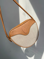 YSL 聖羅蘭2021最新CŒUR帆布手袋，帆布配皮單肩斜背包，尺寸：20X17X6cm 編號：#736363650