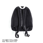 Dior/迪奧CD Oblique 雙肩包Size：30cm x 42cm x 15cm 官網在售，黑色Oblique印花，正面飾以橡膠「DIOR」標誌內部飾以「DIOR」壓花標誌，雙向拉鍊開合，可調節的襯墊尼龍肩帶，頂部皮革手柄，背部採用絎縫網眼織物加固，正面拉鍊口袋，內含防塵袋款式編號：A-56056056032