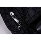 Dior/迪奧CD Oblique 雙肩包Size：30cm x 42cm x 15cm 官網在售，黑色Oblique印花，正面飾以橡膠「DIOR」標誌內部飾以「DIOR」壓花標誌，雙向拉鍊開合，可調節的襯墊尼龍肩帶，頂部皮革手柄，背部採用絎縫網眼織物加固，正面拉鍊口袋，內含防塵袋款式編號：A-56056056032