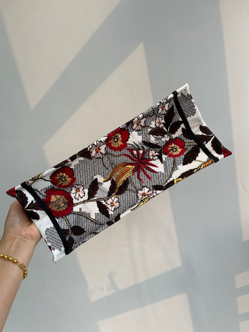 D1or迪奧小號夏日椰林刺繡單肩手提包、購物袋，BOOK TOTE AROUND THE WORLR最新系列，尺寸：36.5/28/16cm。 編號：#826363600