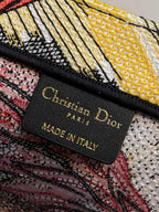 D1or迪奧小號夏日椰林刺繡單肩手提包、購物袋，BOOK TOTE AROUND THE WORLR最新系列，尺寸：36.5/28/16cm。 編號：#826363600