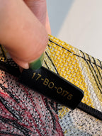 D1or迪奧小號夏日椰林刺繡單肩手提包、購物袋，BOOK TOTE AROUND THE WORLR最新系列，尺寸：36.5/28/16cm。 編號：#826363600