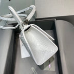 【mini號】💁🏿‍♀原單Balencia巴黎家，本季重磅【鱷魚白色】沙漏包，支持驗貨。尺寸：19-8-21cm#15640