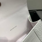 【mini號】💁🏿‍♀原單Balencia巴黎家，本季重磅【鱷魚白色】沙漏包，支持驗貨。尺寸：19-8-21cm#15640