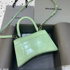 【小號】💁🏿‍♀原單Balencia巴黎家，本季重磅【鱷魚薄荷綠】沙漏包，支持驗貨。尺寸：23-10-14cm#15700