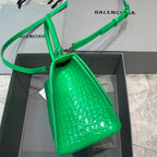 【小號】💁🏿‍♀原單Balencia巴黎家，本季重磅【鱷魚紋新綠】沙漏包，支持驗貨。尺寸：23-10-14cm⚠#15700