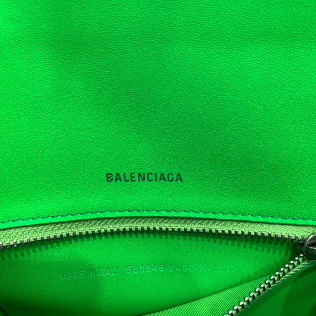 【小號】💁🏿‍♀原單Balencia巴黎家，本季重磅【鱷魚紋新綠】沙漏包，支持驗貨。尺寸：23-10-14cm⚠#15700