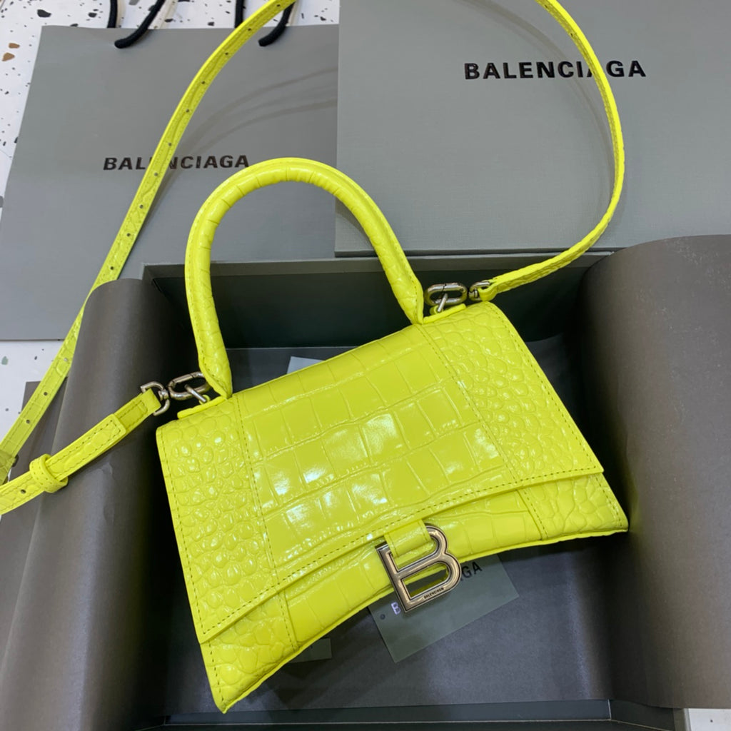 【小號】💁🏿‍♀原單Balencia巴黎家，本季重磅【亮黃色】沙漏包，尺寸：23-10-14cm⚠#15700
