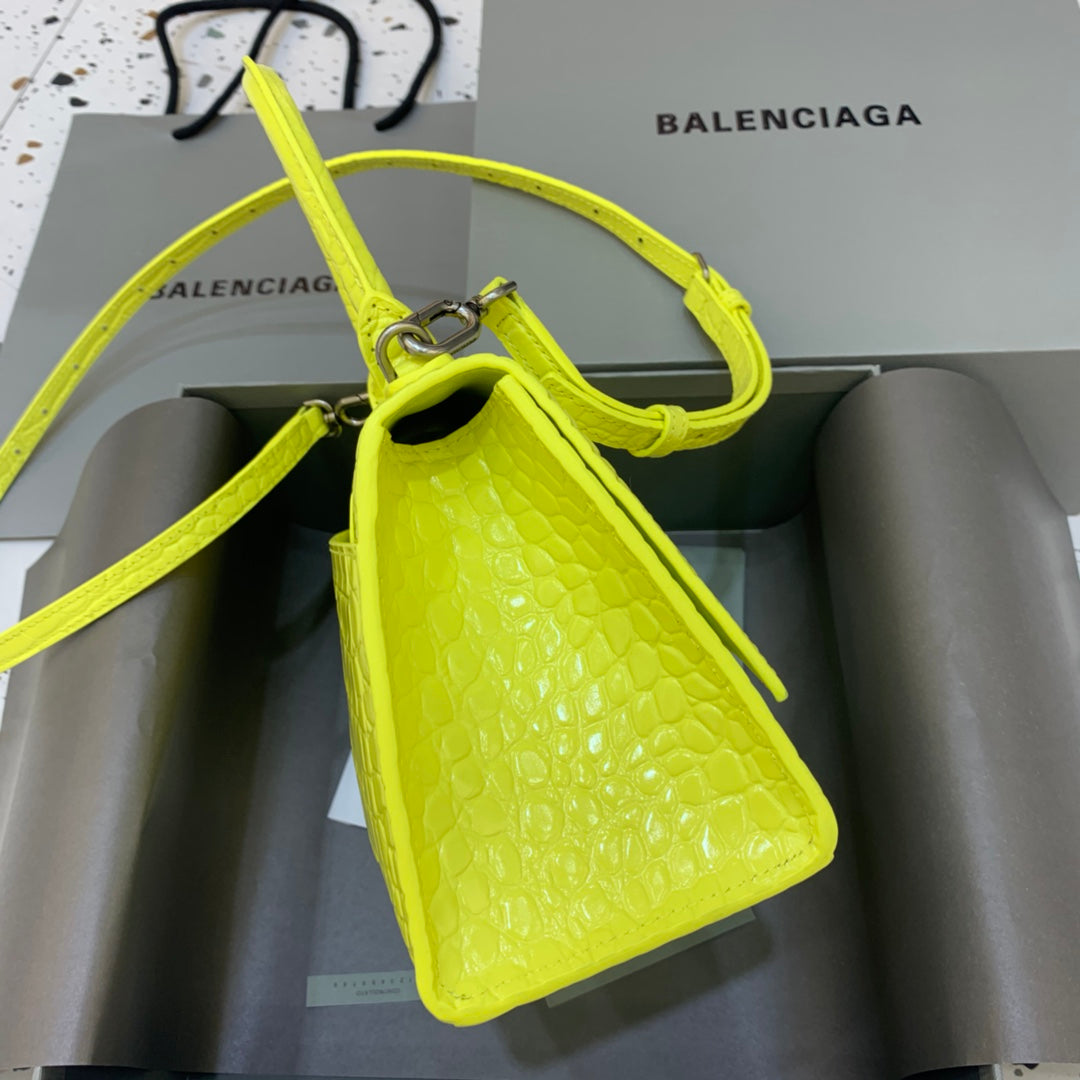 【小號】💁🏿‍♀原單Balencia巴黎家，本季重磅【亮黃色】沙漏包，尺寸：23-10-14cm⚠#15700