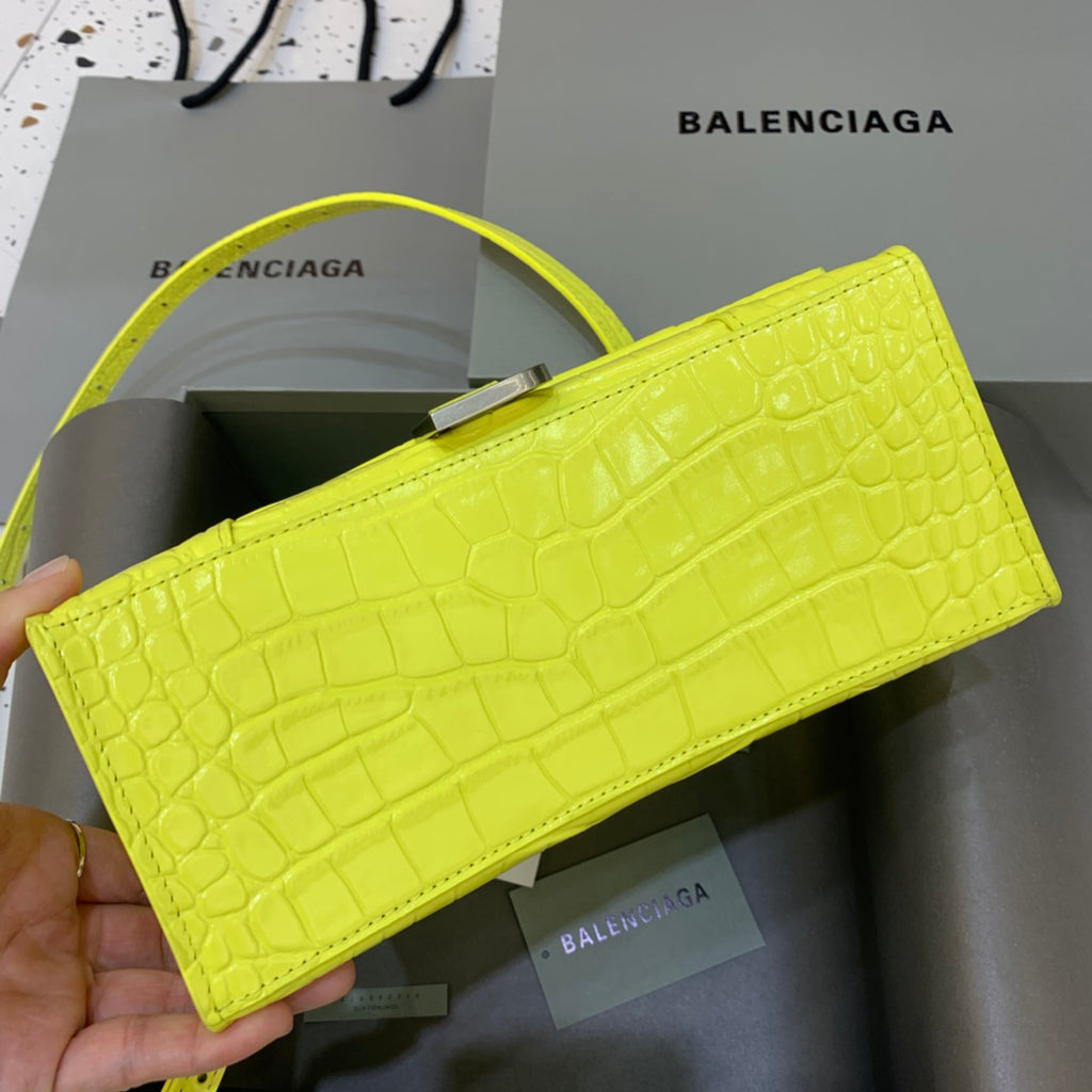 【小號】💁🏿‍♀原單Balencia巴黎家，本季重磅【亮黃色】沙漏包，尺寸：23-10-14cm⚠#15700