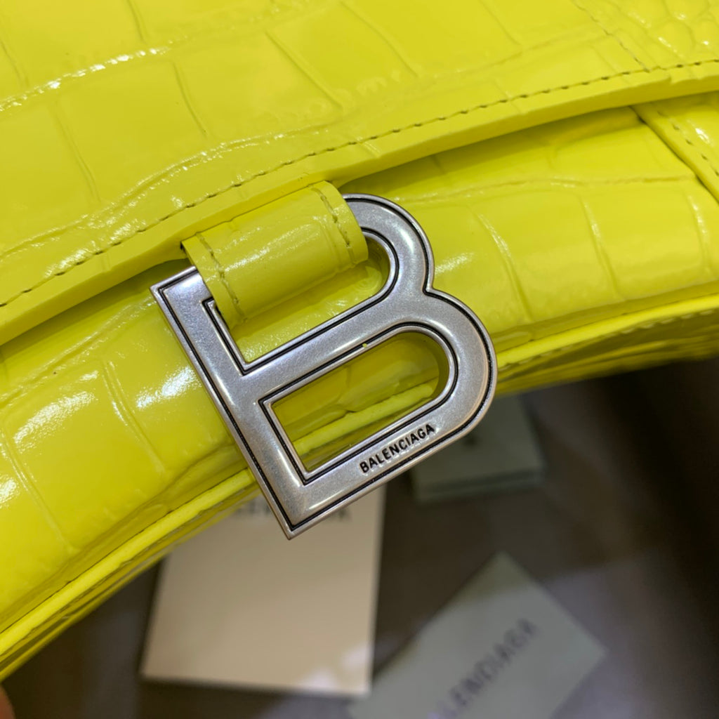 【小號】💁🏿‍♀原單Balencia巴黎家，本季重磅【亮黃色】沙漏包，尺寸：23-10-14cm⚠#15700