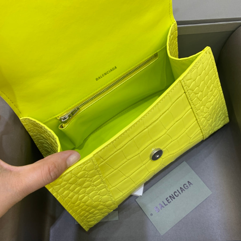 【小號】💁🏿‍♀原單Balencia巴黎家，本季重磅【亮黃色】沙漏包，尺寸：23-10-14cm⚠#15700