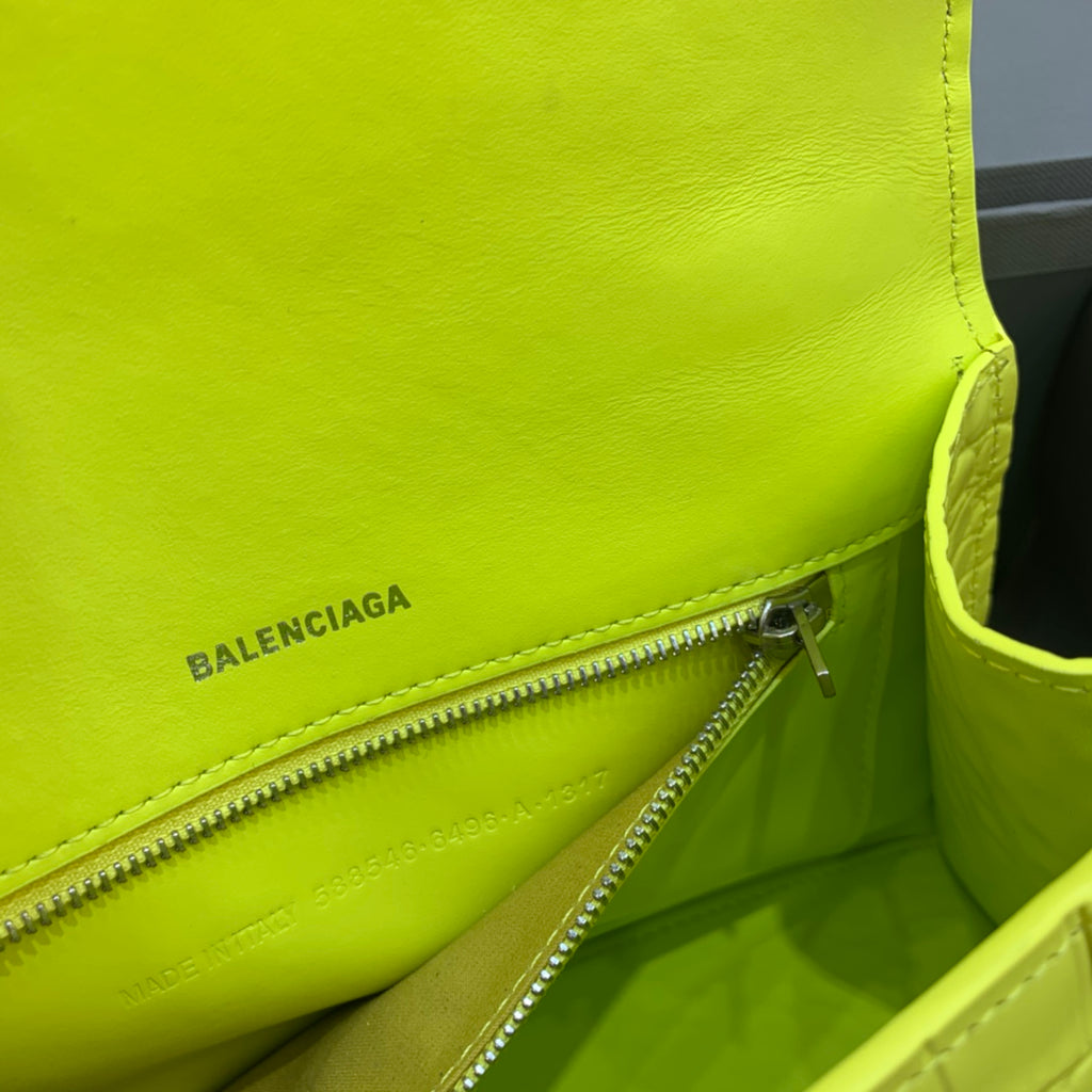 【小號】💁🏿‍♀原單Balencia巴黎家，本季重磅【亮黃色】沙漏包，尺寸：23-10-14cm⚠#15700
